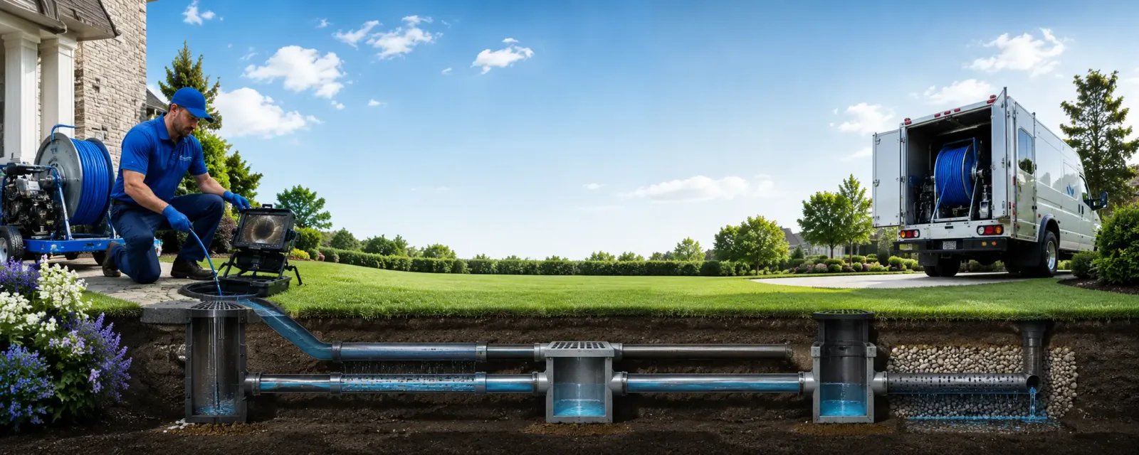 Outdoor drain cleaning information for West Topsham, VT